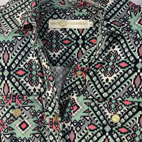 Tracy Negoshian geometric pattern Dress women sz M