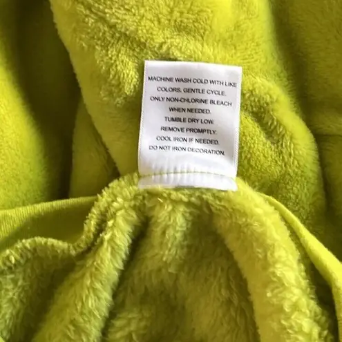 Dr. Seuss The Grinch Plush Sweatshirt Soft Long Sleeve Sz L Green Christmas Size L