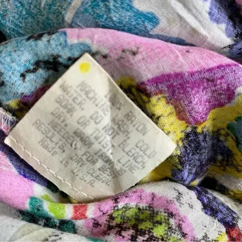 Jams World Vintage Sun Motif Colorful Shift Maxi Dress Size M