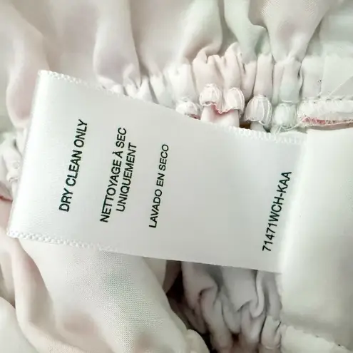 WAYF | Avra Floral Puff Puffed Sleeve Crop Top Corset Style Pink Red | Size XL