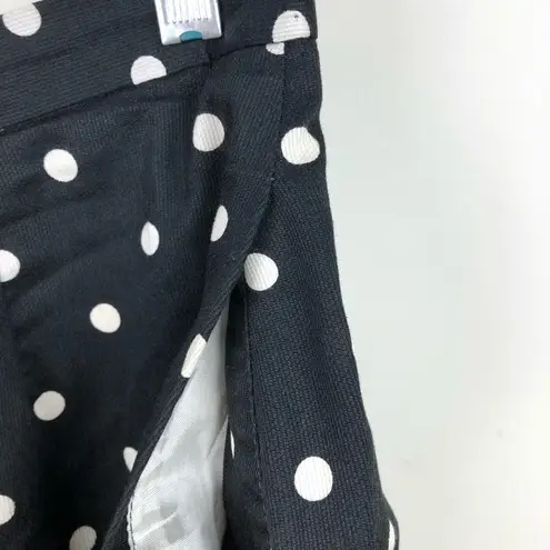 Vintage Gould’s Polka Dot Pencil Skirt 4 Black