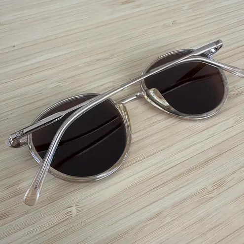 Sunski Baia Polarized Round Sunglasses CHAMPAGNE AMBER 47