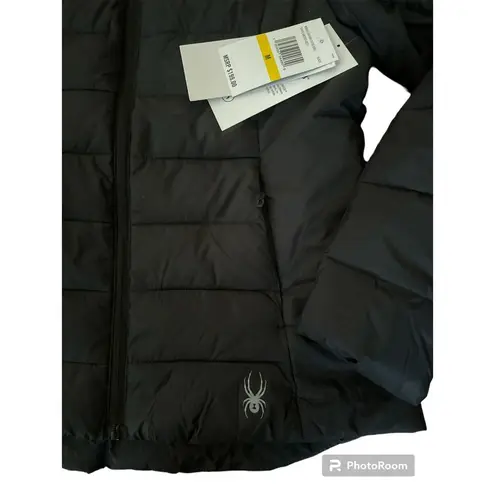 Spyder NWT Women's Clara Short Puffer Jacket, Black size medium