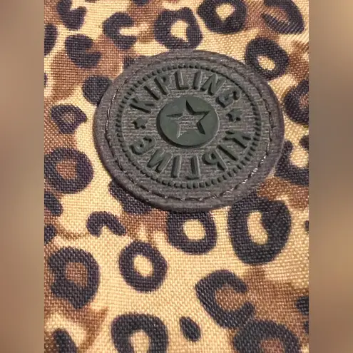 Kipling Damen Deena Leopard Crossbody Satchel Shoulder Bag EUC Animal Print