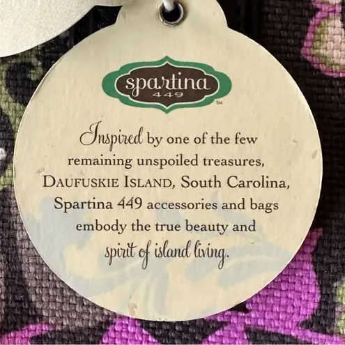 Spartina 449 ❣️HP❣️ Daufuskie Island Hobo Shoulder Bag Linen And Leather