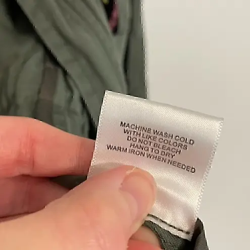 Modcloth  Keep a Woven Mind Jacket Olive Army Green Multi Aztec Boho Embroidered - Image 13