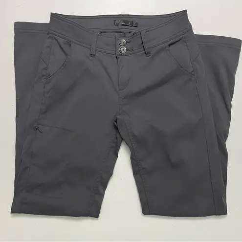 prAna Halle Pant Cargo Convertible Roll Up Stretch Zion Travel Hiking Grey Coal