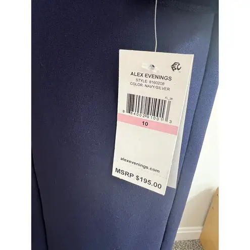 Alex Evenings Women's NWT Sheath Dress Embellished Illusion Size 10