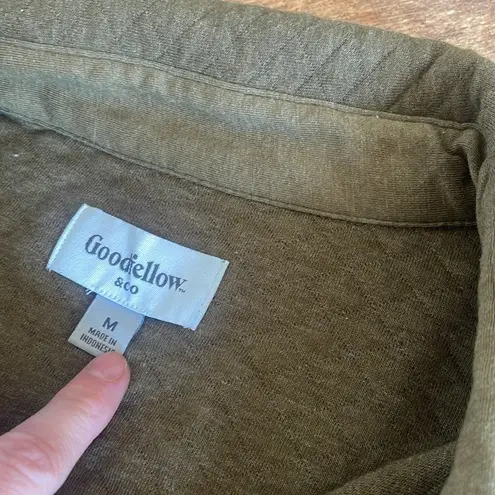 Goodfellow & Co Goodfellow Green Button Up Shacket Chore Outdoor Shirt