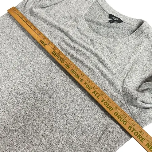 Simply Vera Vera Wang Women's Gray Sweater Tie Buttom Mock Layer Size XL