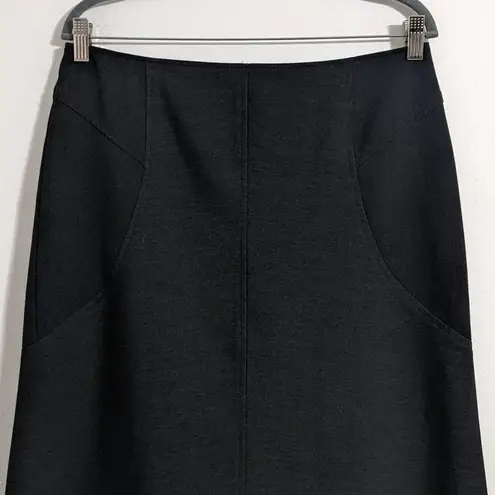 Adrienne Vittadini Charcoal Gray A-Line Skirt Size 10 Classic Gray Skirt