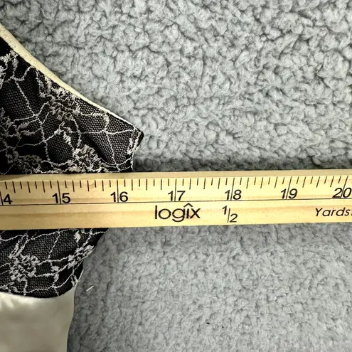 Taboo Slip Dress Womens L Black White Lace Overlay Fairy Grunge Y2K Gothic Party