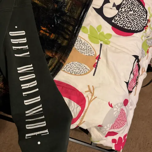 Obey  olive green hoodie  - Image 5