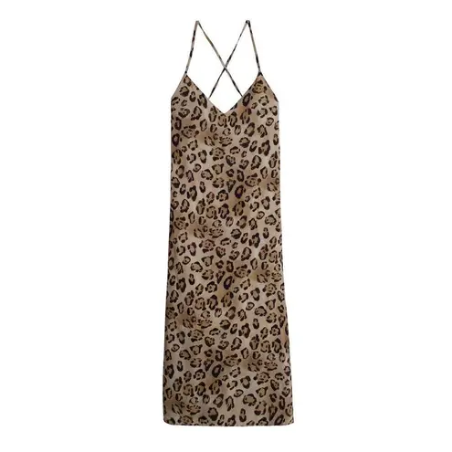 PilyQ New. PQ leopard midi dress/coverup. XS/S. Retails 154