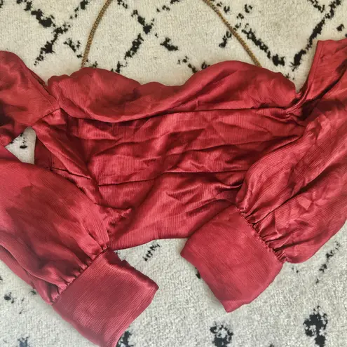 Michael Costello Michael‎ Costello x REVOLVE Sybil Crop Top and Skirt Set Red XS/S Flaws