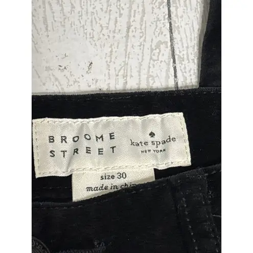 Broome Street Kate Spade Black Velvet Pants Size 30