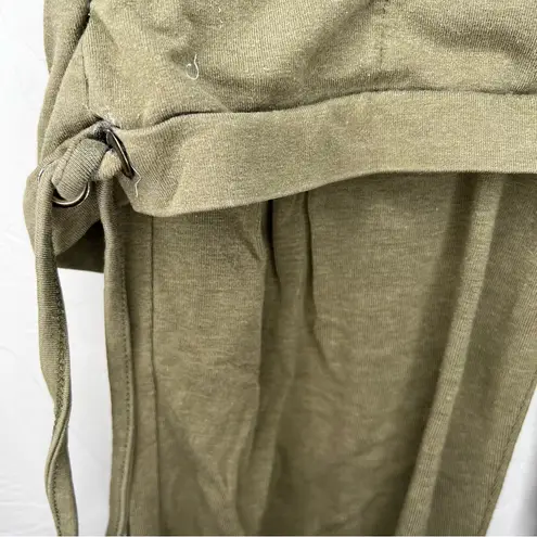 Nomads Hemp Wear Goddess Olive Green Bamboo Organic Cotton Skirt Capri Leggings Size XS