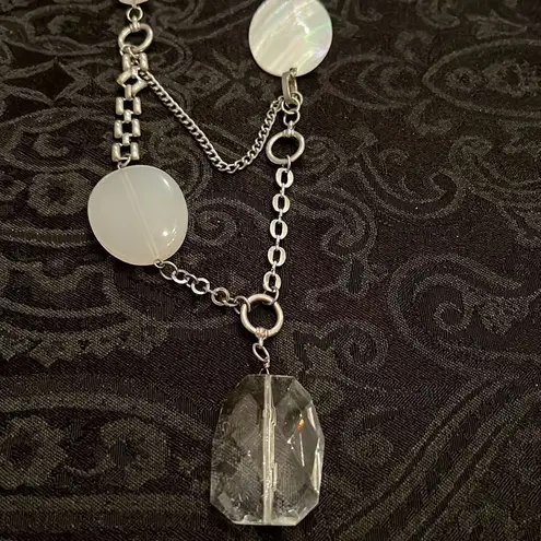 Bijoux Terner Beautiful Bijoux Turner silver white and plastic crystal beaded necklace EUC