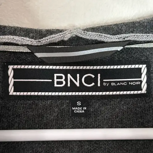 Blanc Noir BNCI grey bicolor wool blend longline cardigan size S Gray