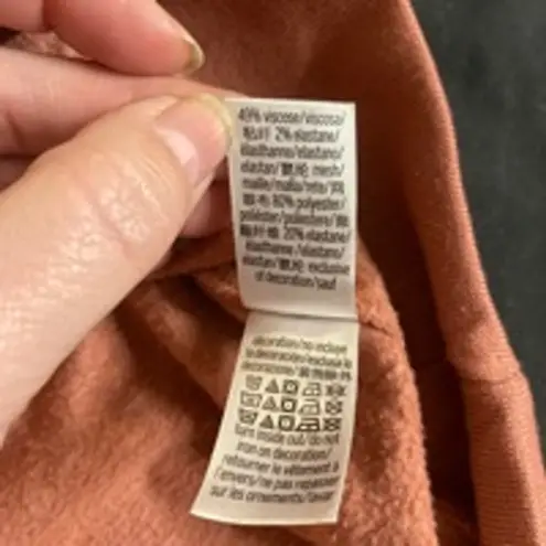 Victoria Sport Athleisure Cozy Rose Pink Crewneck Pullover Size Large