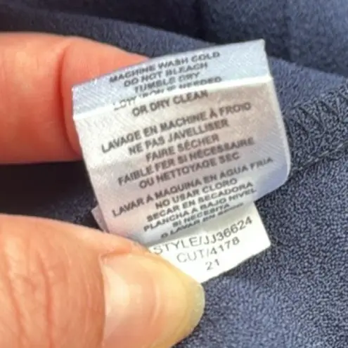 Julia Jordan Knot Neck Halter Jumpsuit Navy 6