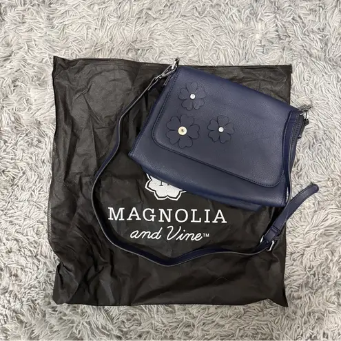 Magnolia & Vine Stylish Blue Crossbody Bag with Adjustable Strap