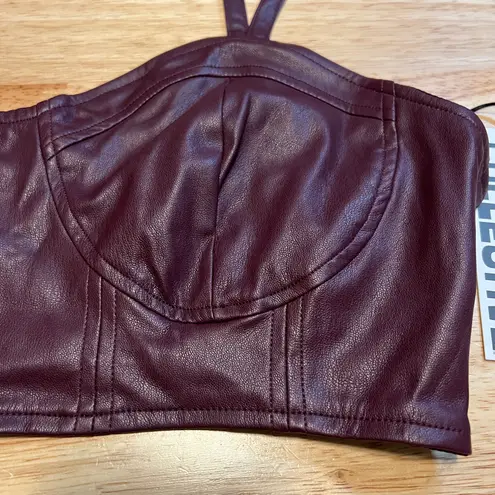 Future Collective with Reese Blutstein Women's Faux Leather Top