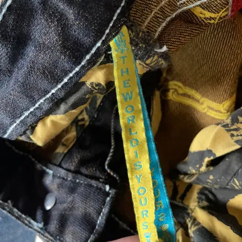 Christian Audigier Harrison Dagger Denim Jeans Size 30 Blue