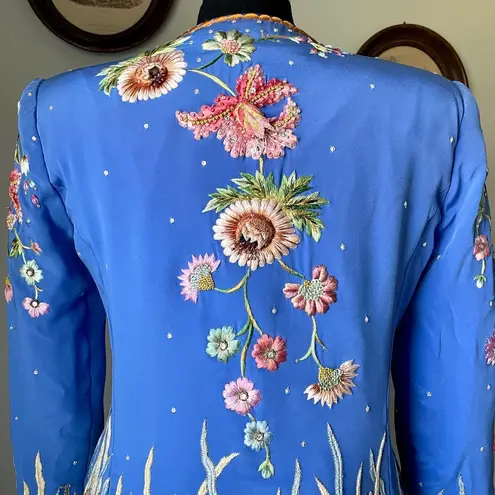 VINTAGE 1980s Silk Embellished Jacket