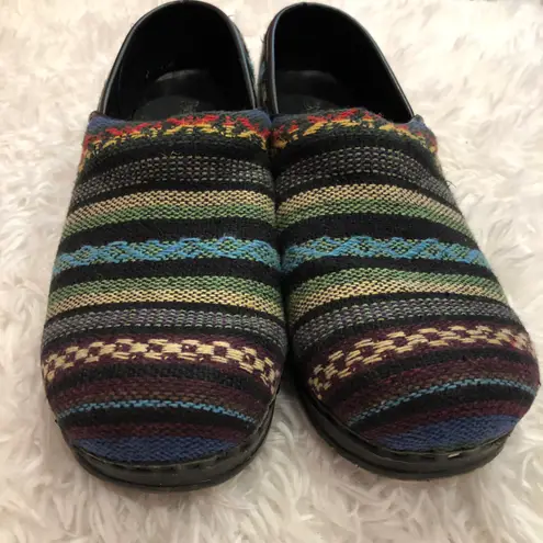 Björndal Ally Aztec Woven Clogs Multi Color Rainbow 10