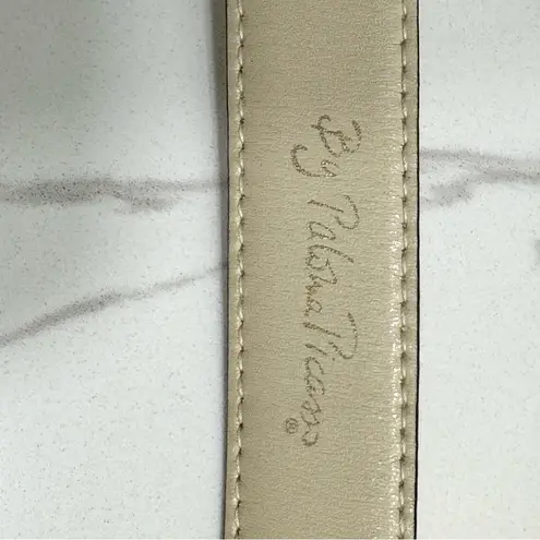 Vintage Paloma Picasso Cream and Gold Chain Hardware Belt, Size M / 75