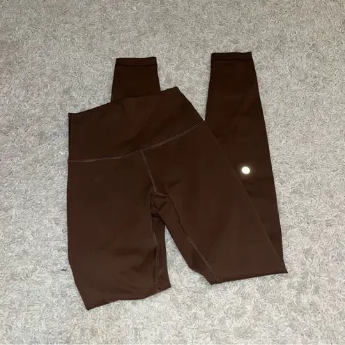 Lululemon  wunder train 28" leggings brown size 2 JAVA