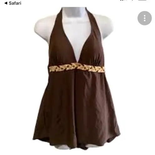 White Stag White & Stag swimsuit size medium in chocolate brown