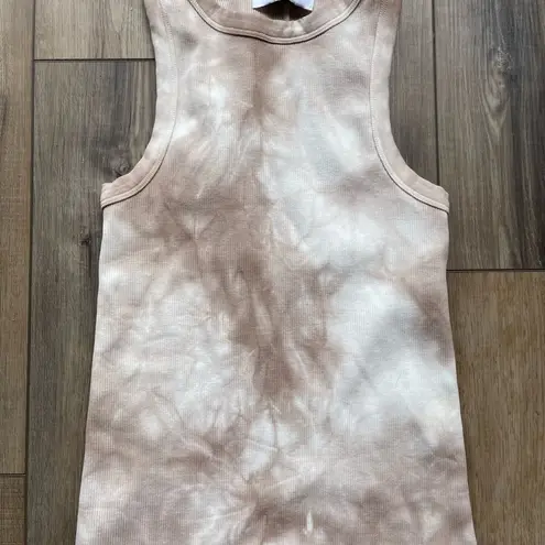 Organic Cotton Racerback Tank | EUC | Size XS | Neutral Tye Dye