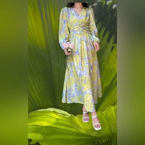 Dazy baby pink floral cami dress💗 Yellow Size M