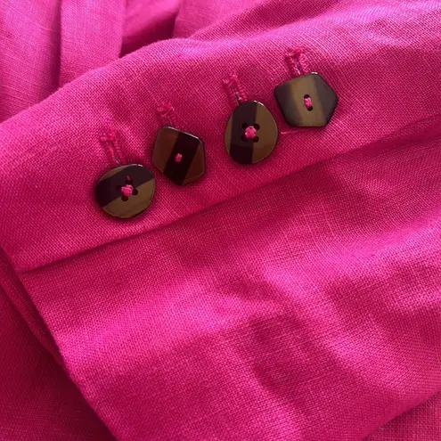 Farm Rio Linen blazer in peony size small