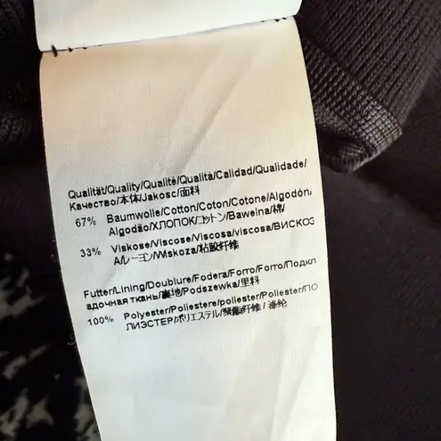 Boss Hugo Boss Knit Abstract Splatter Print Midi Skirt in Black & White size L Size L