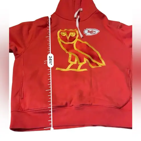 OVO October’s Very Own Kansas City Chiefs Hoodie Unisex Size Small Red Drake