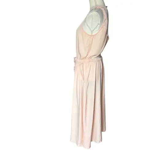 Lou & grey  Women's M Peach Open Back Maxi Dress Sleeveless Casual