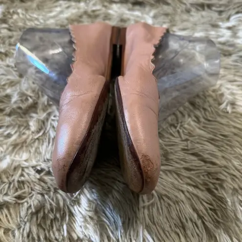 Chloé Chloe Lauren Scalloped Leather Pink Tea ballets flats size 39/9