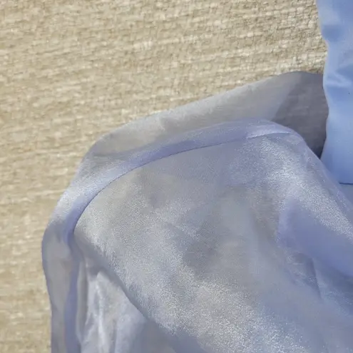 Michelangelo Gown Womens 6 Blue Beaded Whimsical Fairy Corset Halter Prom Dress