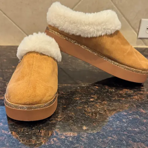 Joy Magano Joy Glamorous Cozy Slippers w/Orthotic Insole Best Gift Ever! W8 Brown Size 8