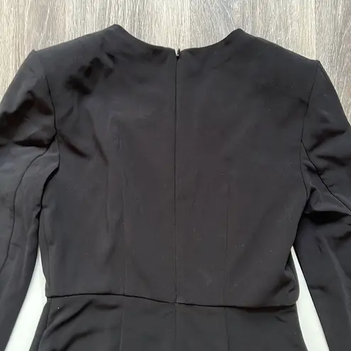 NWOT Sergio Hudson x Target Strong Shoulder Body con Black Midi Dress XS