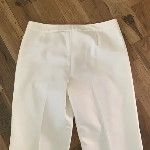 Jones Studio Womens White Trouser Dress Pants Size 10
