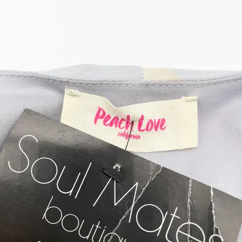 Peach Love California Womens Dress M Bull Skull Print Western Boho Rodeo USA