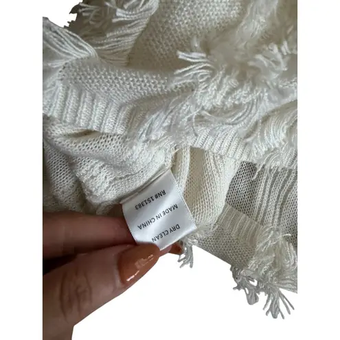 Current Air Ivory Winter White Striped Tank Top Size Large