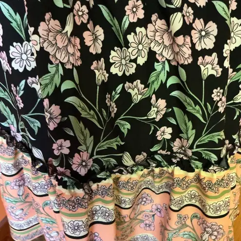 CDM Bright Floral Boho Mini Skirt Size M