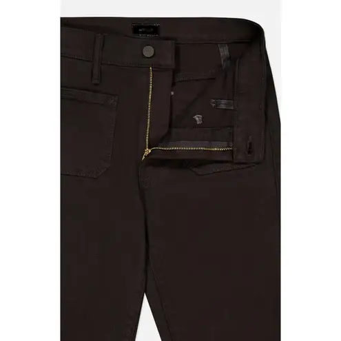 NWT Mother The Patch Pocket Insider Ankle in Pitch Black Bootcut Crop Jeans 30