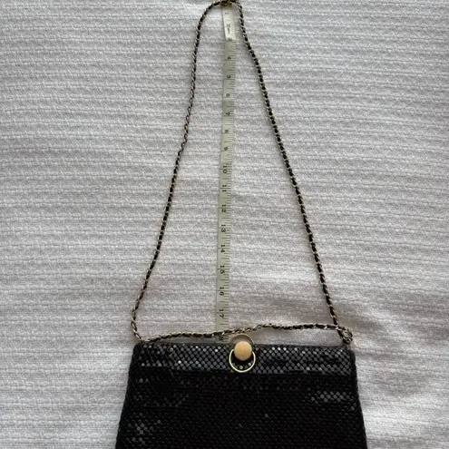Bueno Vintage Black Sequin Evening Bag