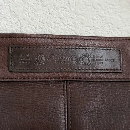 Fossil Vintage  1954 75082 New American Classic Brown Genuine Leather Crossbody